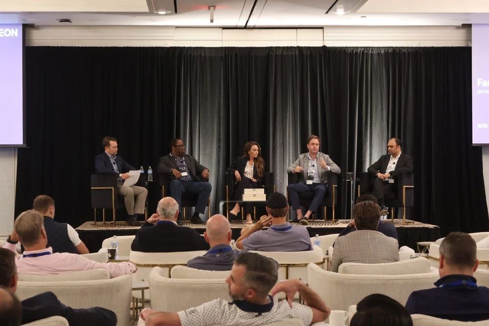 Farhan Hussain on the panel discussing practical AI, its implementations and use cases at the Leon Family Office Symposium, October 7, 2026
